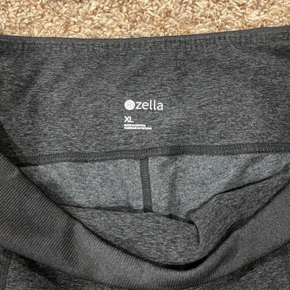 Zella Women's Stretchy Knit Jogger Pant, Heather Black/Gray, Size XL - Picture 4 of 6
